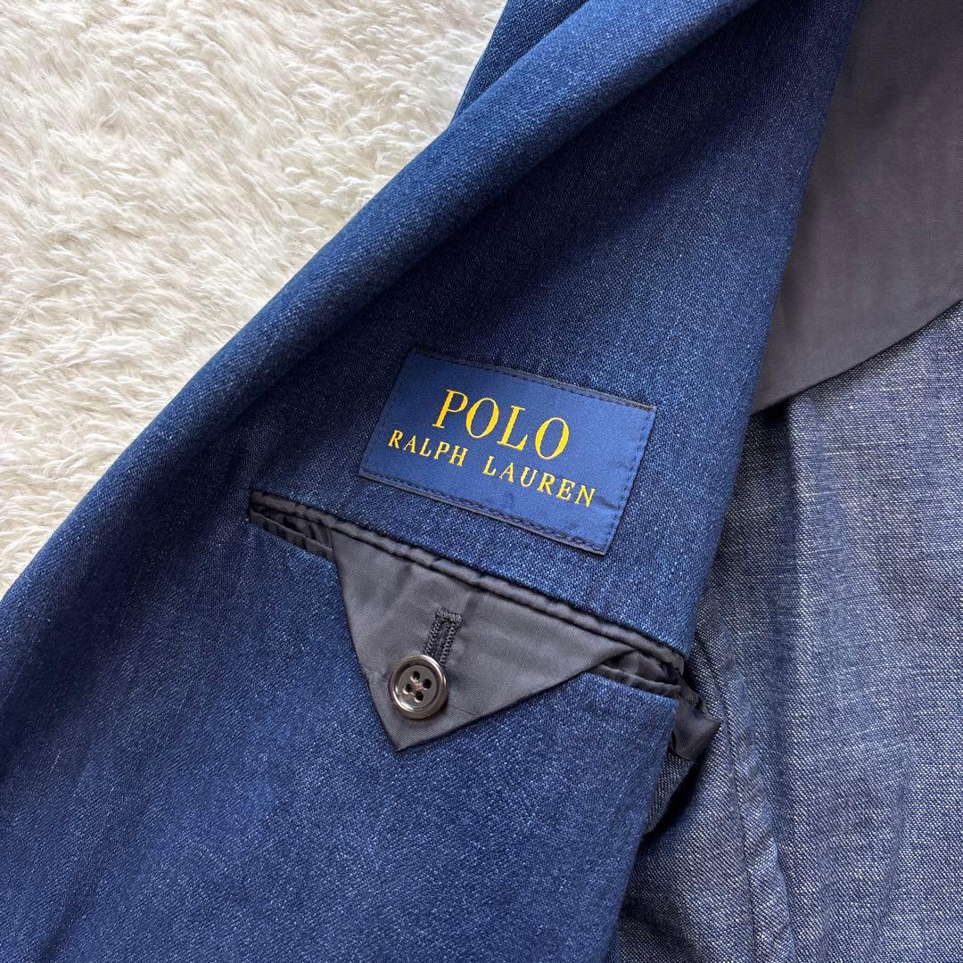 ポロラルフローレン　デニムテーラードジャケット　背抜き　近年モデル