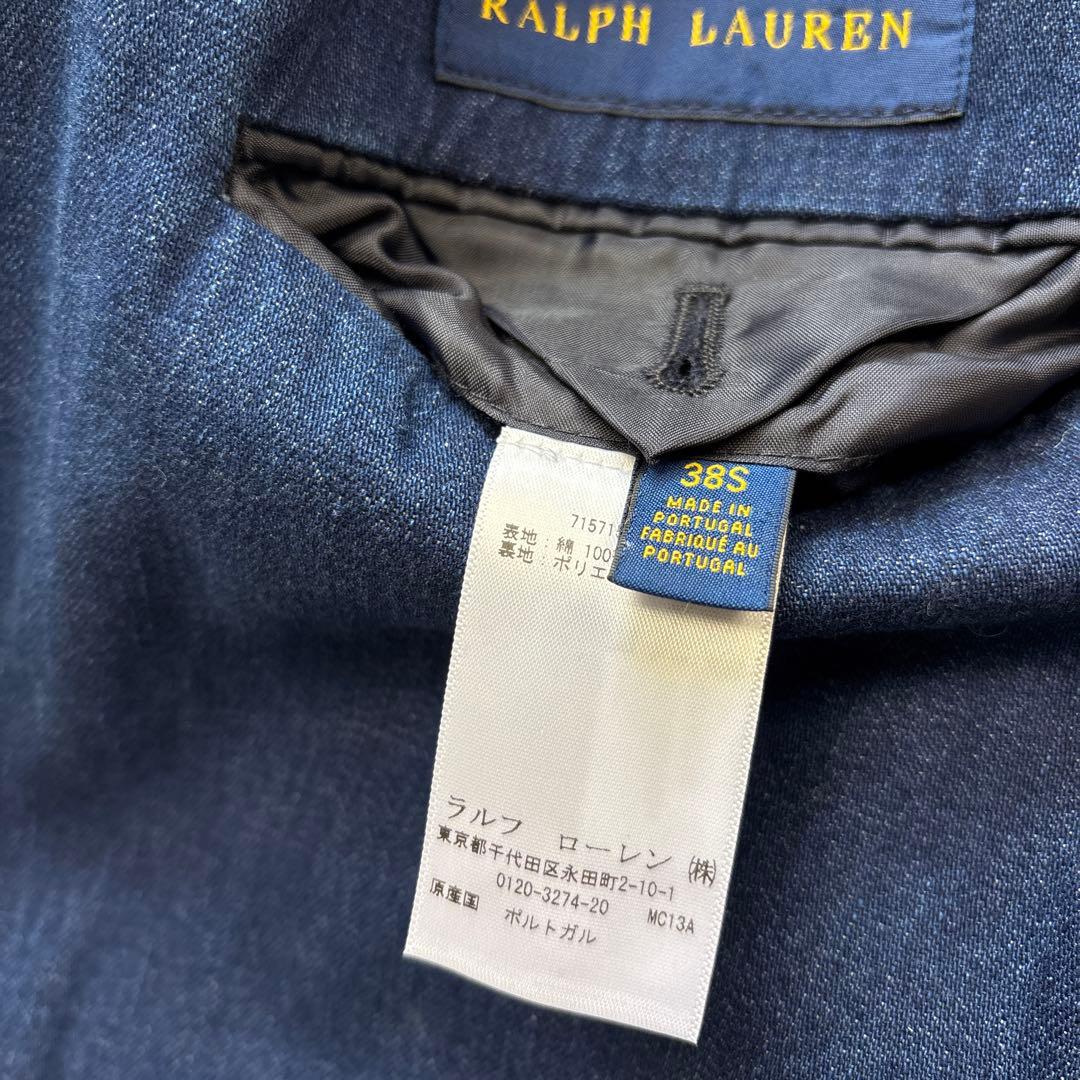 ポロラルフローレン　デニムテーラードジャケット　背抜き　近年モデル