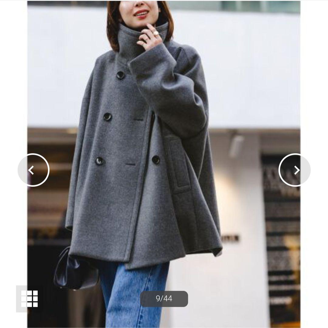 24AW★スタンドカラーオーバーコート★キャメル