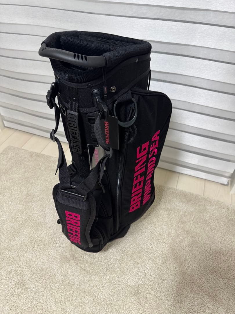 BRIEFING WIND AND SEA キャディバッグ サックス pink