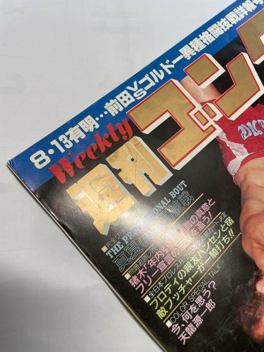 週刊ゴング　1998年9月1日号　前田ゴルドー有明決戦　猪木藤波IWGP戦詳細