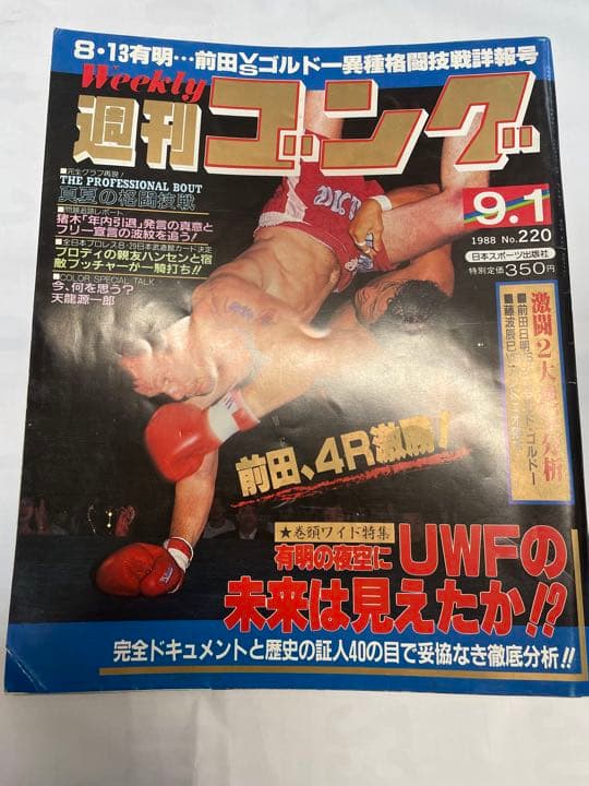 週刊ゴング　1998年9月1日号　前田ゴルドー有明決戦　猪木藤波IWGP戦詳細