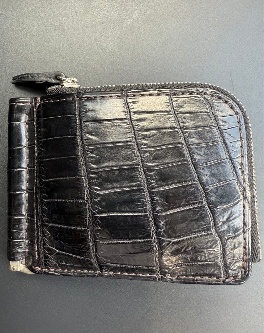 値下中！PREBRIC プレブリック　クロコダイル　クロコ　マネークリップ