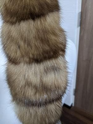 247　ロシアンセーブル　ティペット　マフラー　毛皮　リアルファー　付け襟