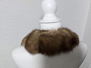 247　ロシアンセーブル　ティペット　マフラー　毛皮　リアルファー　付け襟
