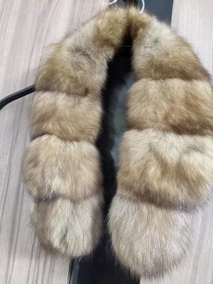 247　ロシアンセーブル　ティペット　マフラー　毛皮　リアルファー　付け襟