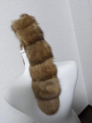 247　ロシアンセーブル　ティペット　マフラー　毛皮　リアルファー　付け襟