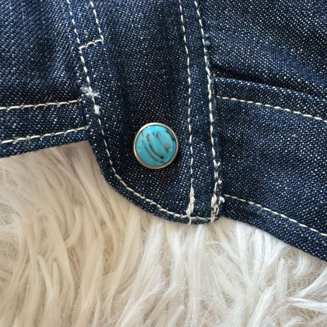 niko and... JEANS✨デニム　セットアップ　インディゴ染め M