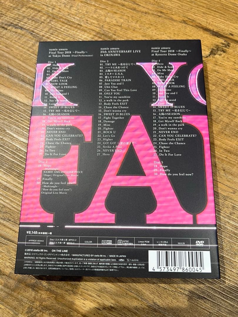 安室奈美恵グッズまとめ売り Final Space DVD 5枚セットと写真集