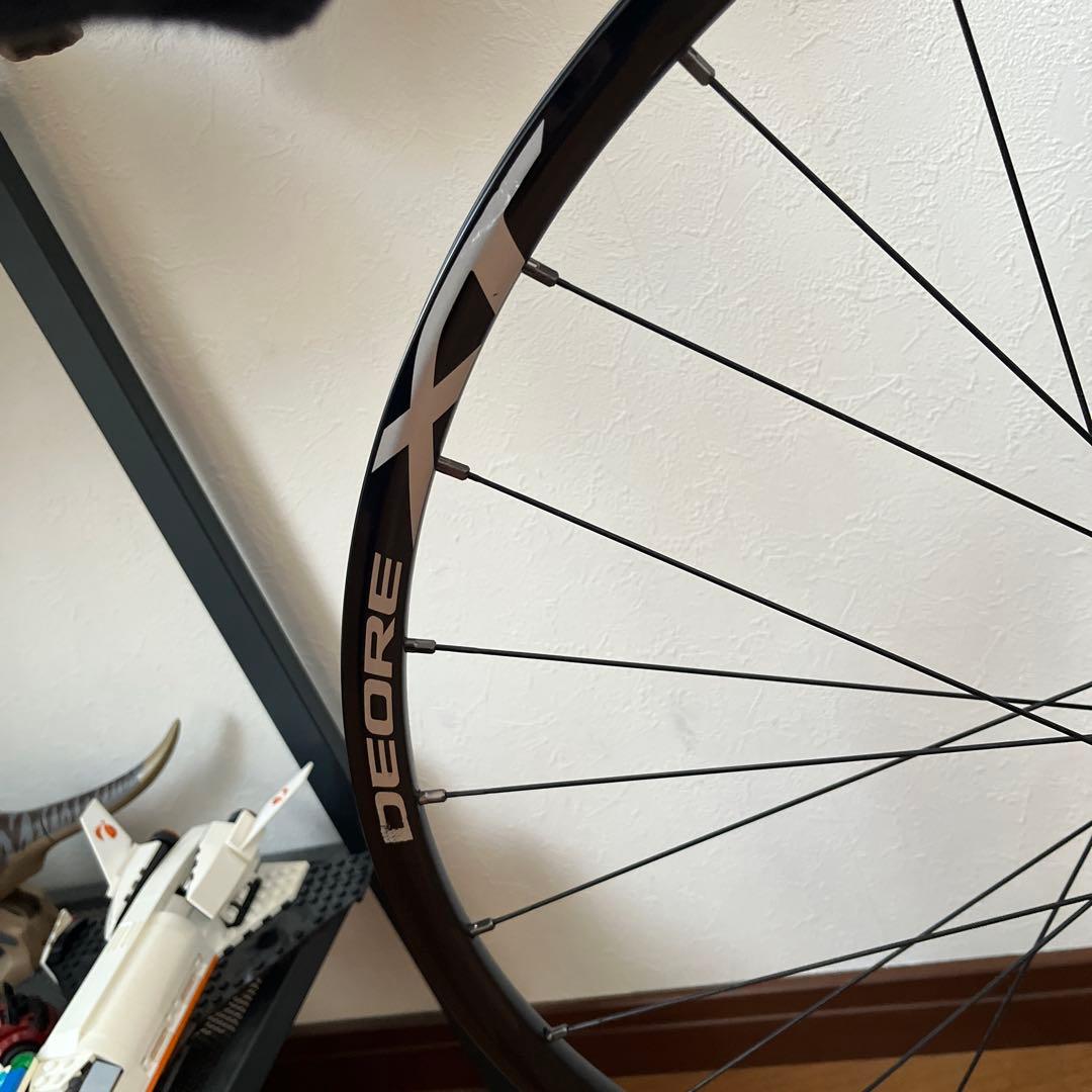 Shimano DEORE XT 完組ホイール ブラック　フロントのみ