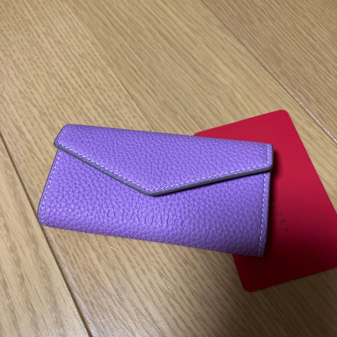 ボナベンチュラ　レザーキーケース ゴールド金具付き