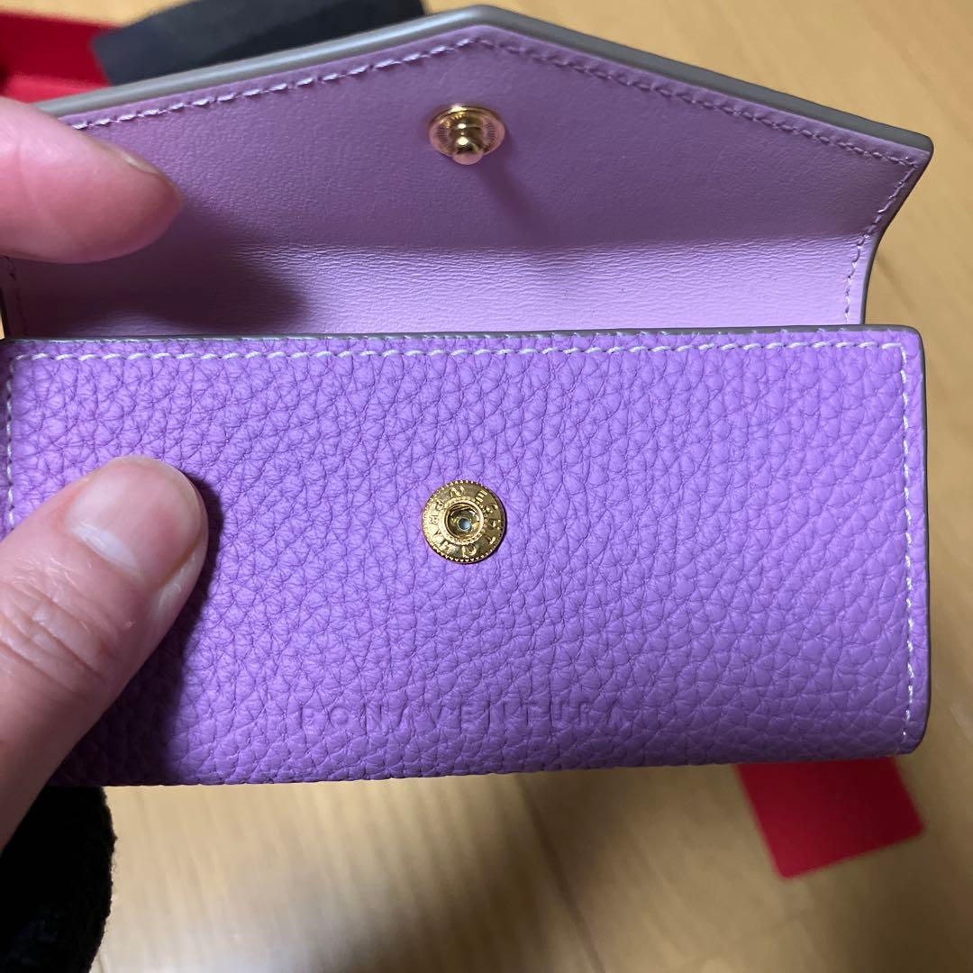 ボナベンチュラ　レザーキーケース ゴールド金具付き