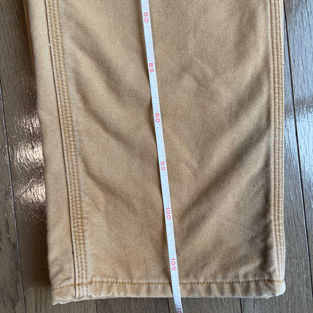 Carhartt W32 L32ワークパンツ ダック生地チェックB111 BRN