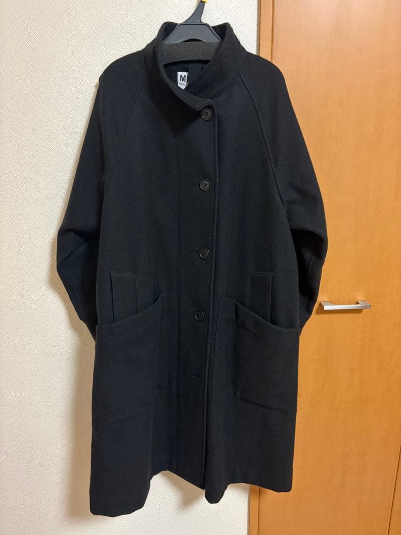 MHL ステンカラーコート　黒