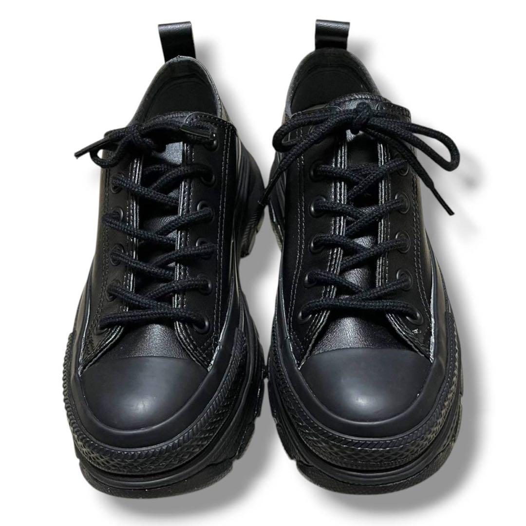 【新品】コンバース オールスター トレックウェーブ レザー 厚底【24cm】