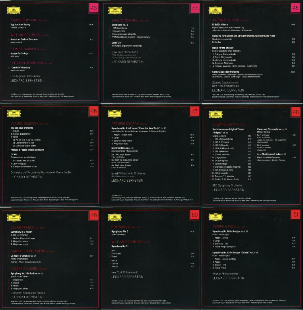 レナード・バーンスタイン・コレクション第1集(DG) CD59枚組＋DVD