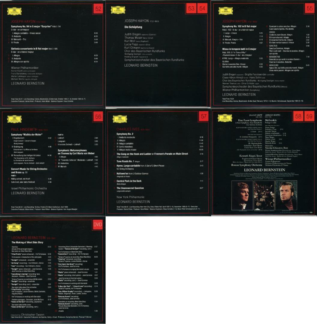 レナード・バーンスタイン・コレクション第1集(DG) CD59枚組＋DVD