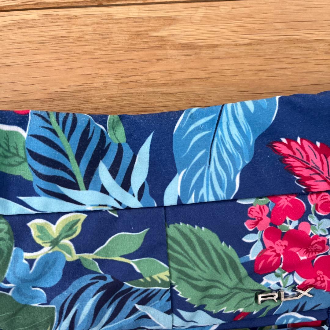 RLX ラルフローレン ハーフパンツ 花柄 ブルー系 32ゴルフウェア メンズ