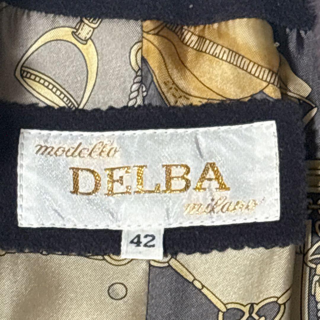 【美品】DELBA Milano デルバ アンゴラ×カシミヤ ロングコート 42