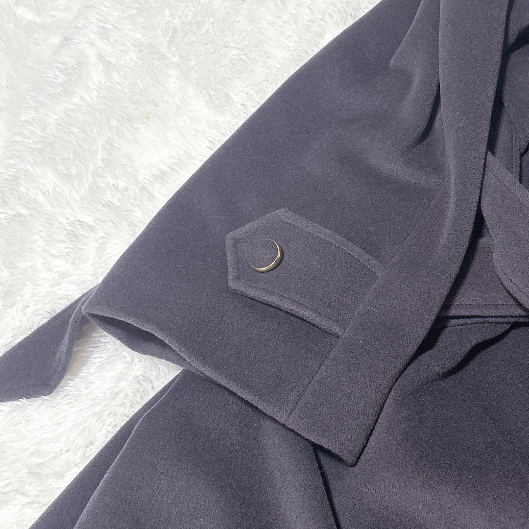 【美品】DELBA Milano デルバ アンゴラ×カシミヤ ロングコート 42
