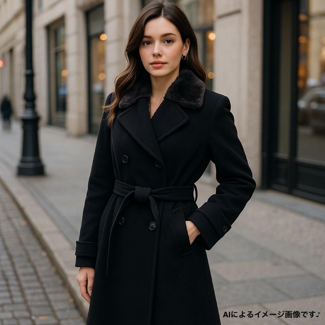 【美品】DELBA Milano デルバ アンゴラ×カシミヤ ロングコート 42