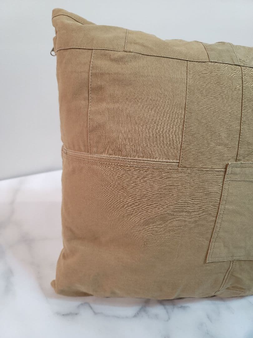 hobo / ARMY CLOTH  PATCHWORK CUSHION /BG