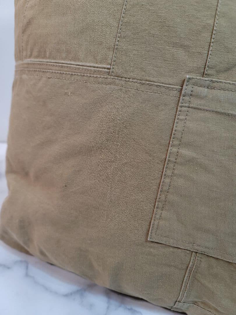 hobo / ARMY CLOTH  PATCHWORK CUSHION /BG