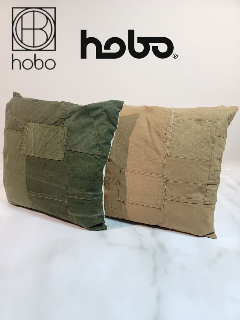 hobo / ARMY CLOTH  PATCHWORK CUSHION /BG