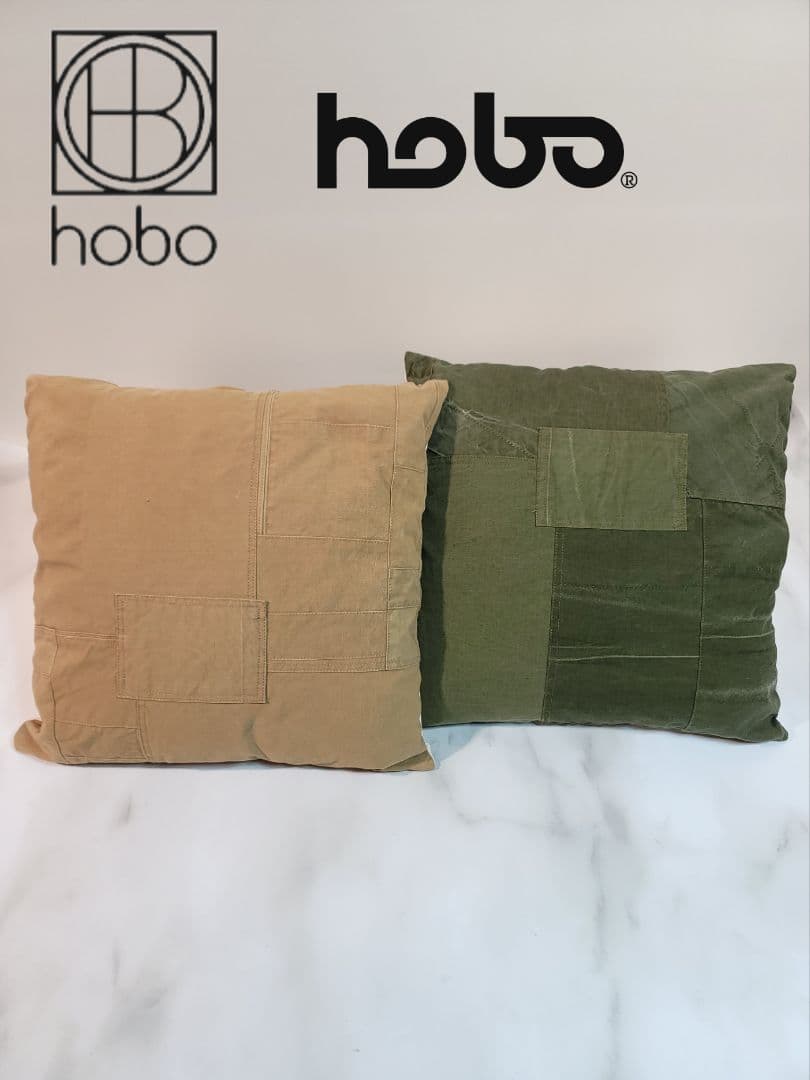 hobo / ARMY CLOTH  PATCHWORK CUSHION /BG