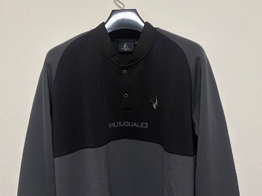 新品1PIU1UGUALE3 GOLF24AWパワーグリッドBLADEポロシャツ