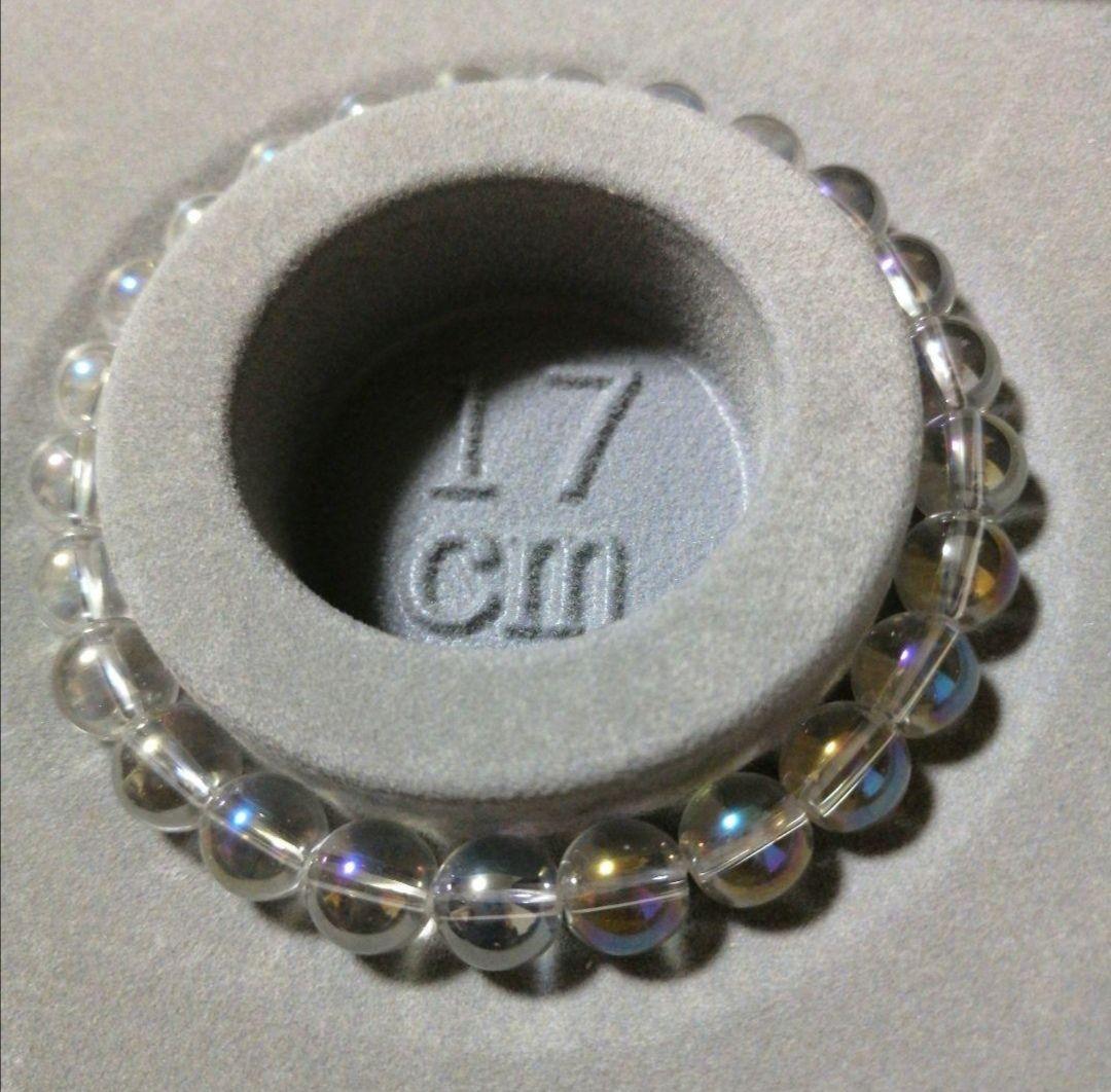 天然石✨【オーロラ水晶】ブレスレット　ハンドメイド②