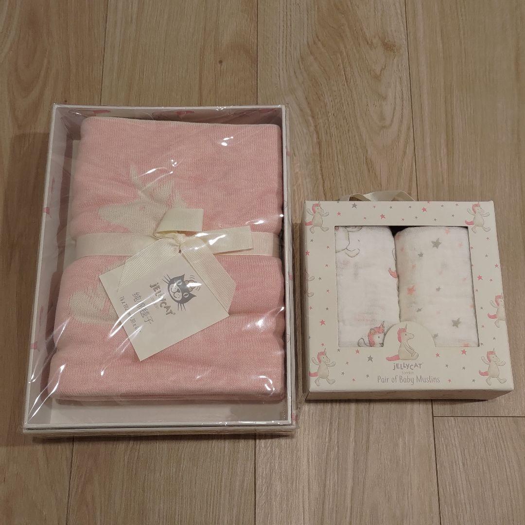 新品未使用 ✩ おくるみ ブランケット セット 女の子 ベビー ピンク