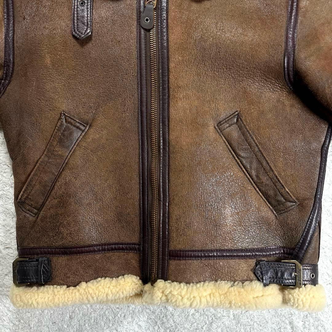 ✨希少・ファーフード付✨アヴィレックス　B-3 フライトジャケット　ムートン