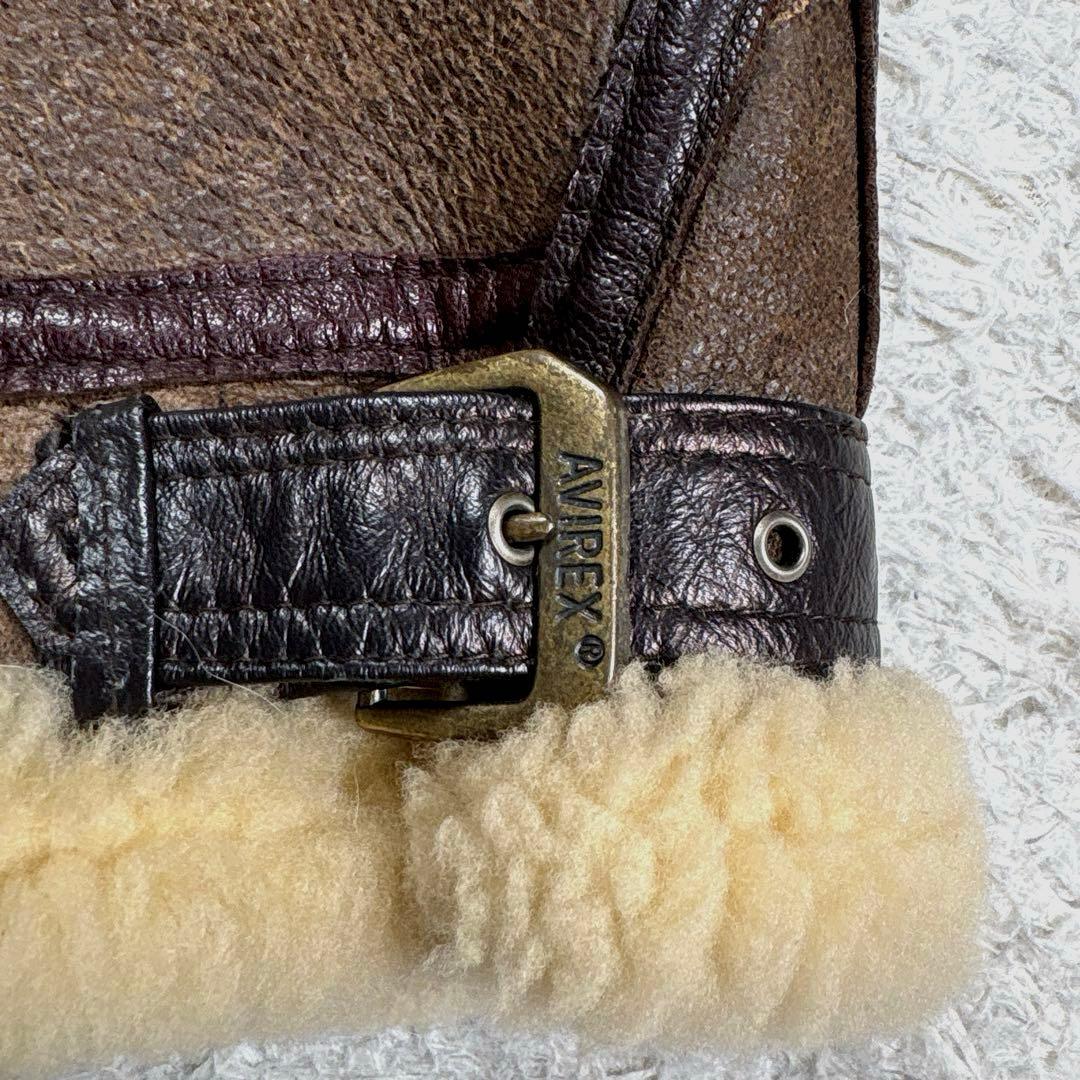 ✨希少・ファーフード付✨アヴィレックス　B-3 フライトジャケット　ムートン