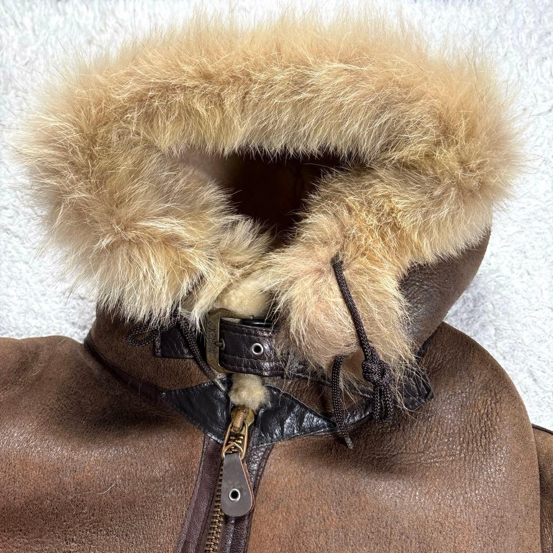 ✨希少・ファーフード付✨アヴィレックス　B-3 フライトジャケット　ムートン