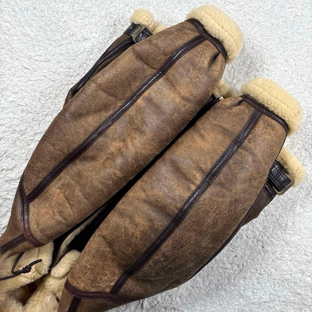 ✨希少・ファーフード付✨アヴィレックス　B-3 フライトジャケット　ムートン