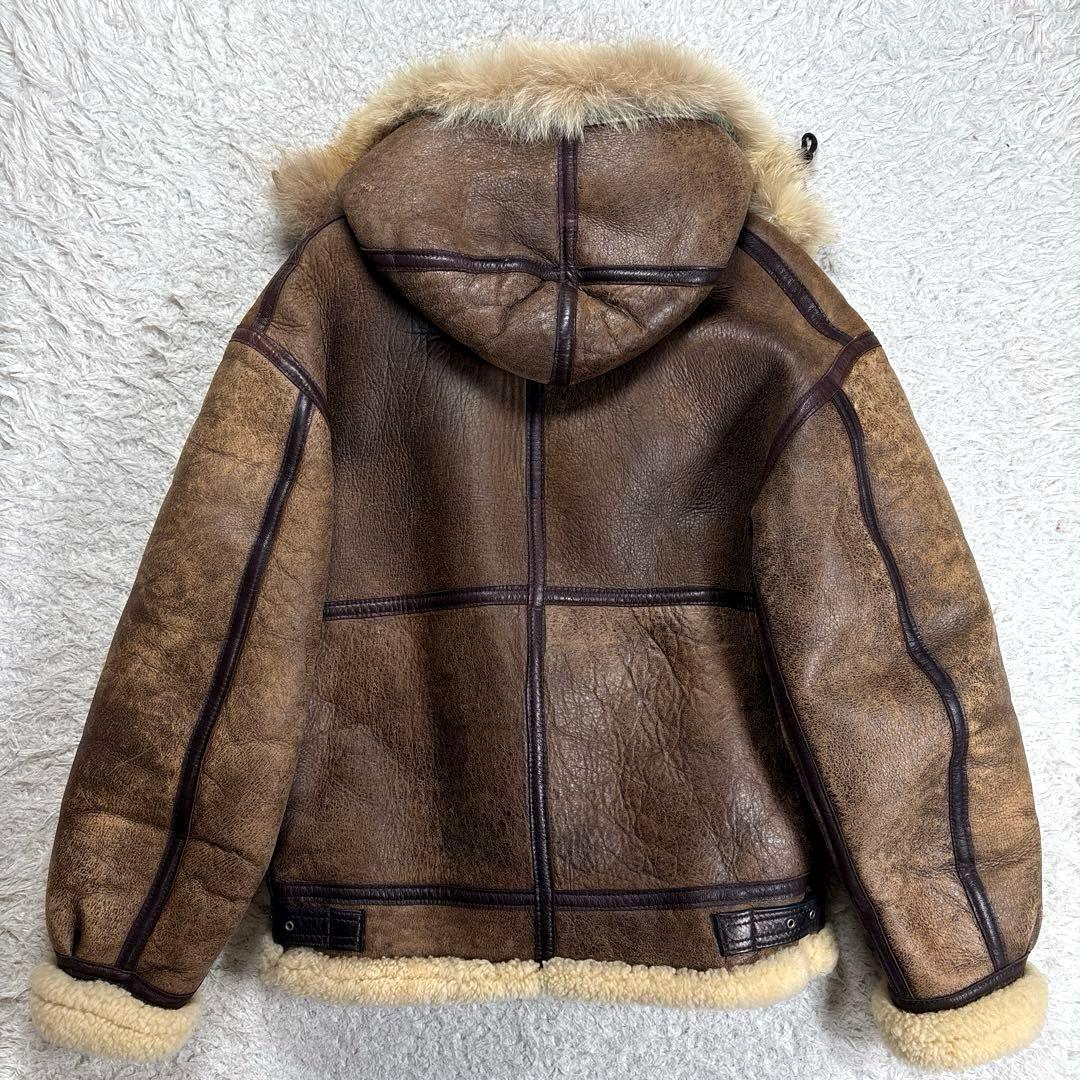 ✨希少・ファーフード付✨アヴィレックス　B-3 フライトジャケット　ムートン