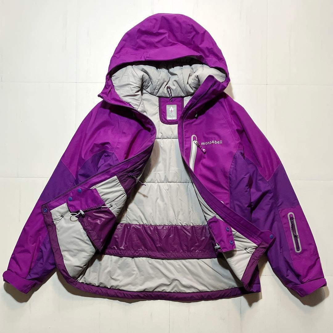 【未使用品】mont-bell パウダーライトパーカ　レディースＬ　パープル