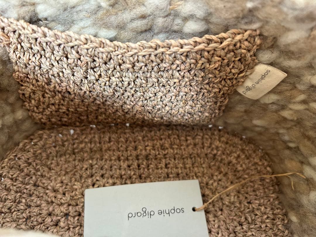 Sophie digard ソフィディガール　ウール　かごバッグ　ハンドメイド