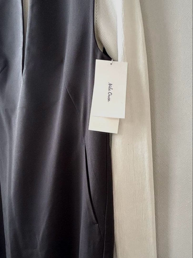 《新品タグ付き》ミラオーウェン リブニットセットレイヤードワンピース