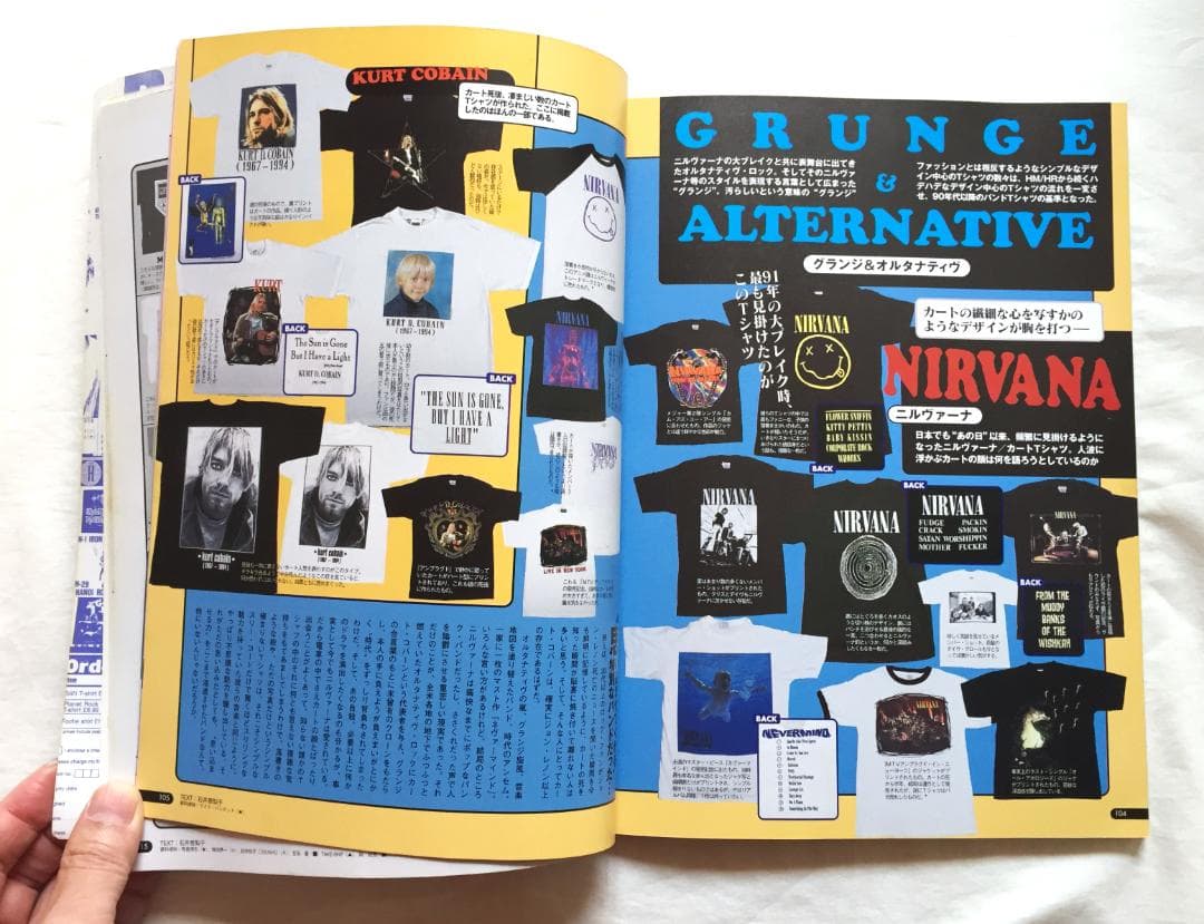 ビンテージ 悶絶 ロックTシャツ 秘宝館 本 Nirvana Germs