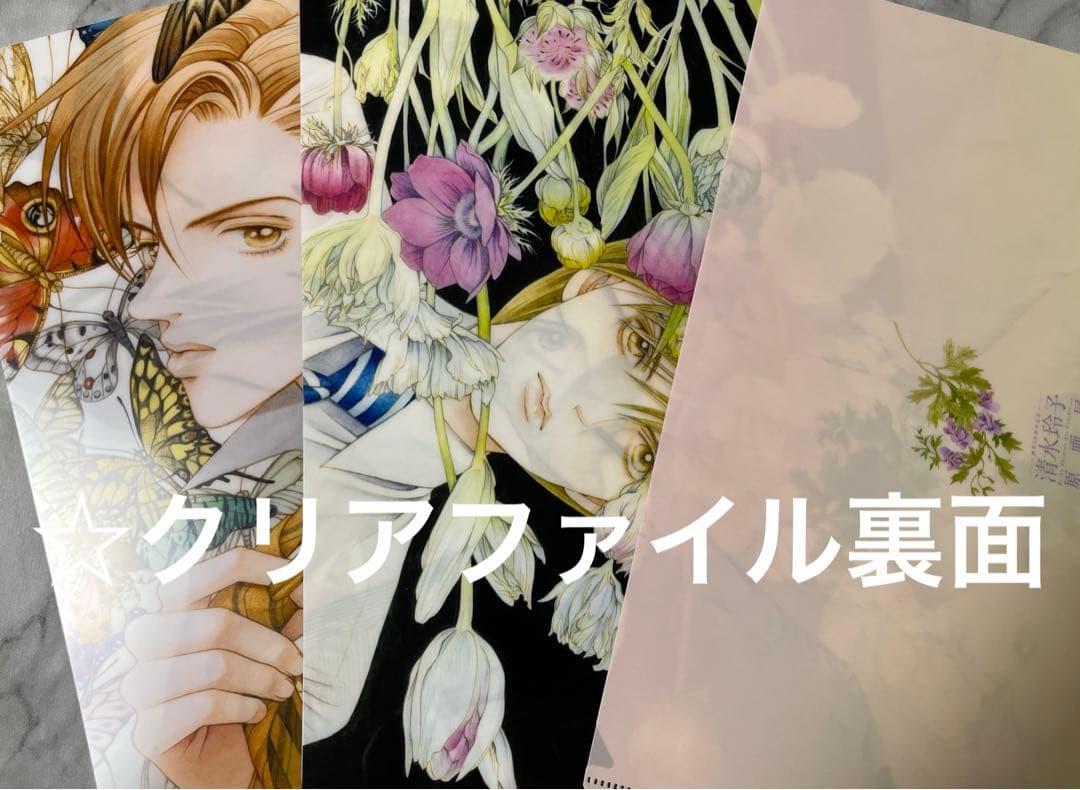 清水玲子　原画展　図録　イラスト集　クリアファイル　スカーフ