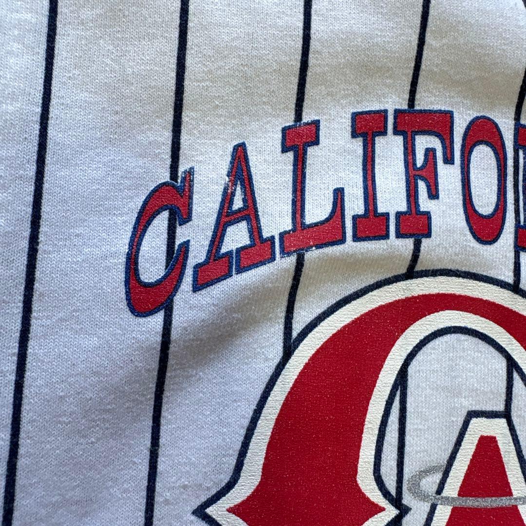 ユニフォーム ベースボール 野球 CA エンジェルス 縦縞 USA製 古着