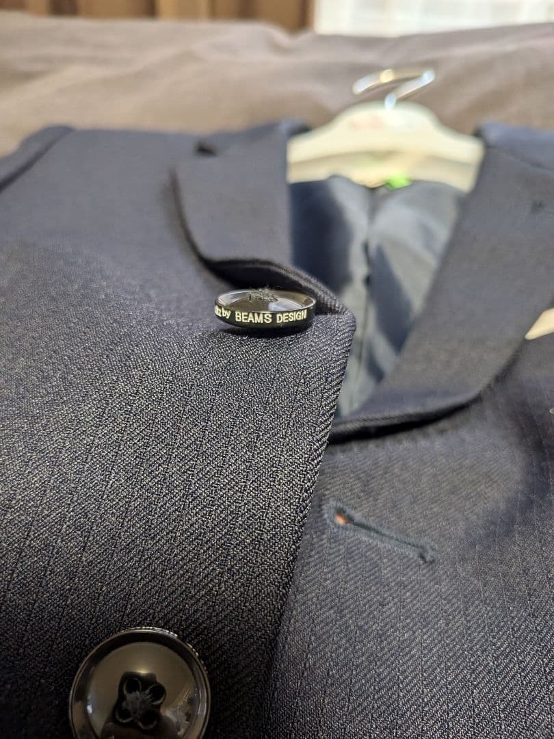 ネイビー スーツ 140cm ネクタイ付き　卒業式　セレモニー　4点セット