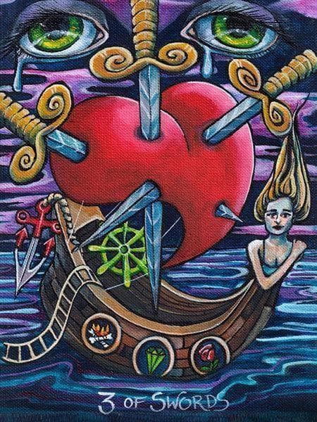 ★正規品タロットカード★クール＆パワフル✨タトゥーアウトサイダーアートのデッキ