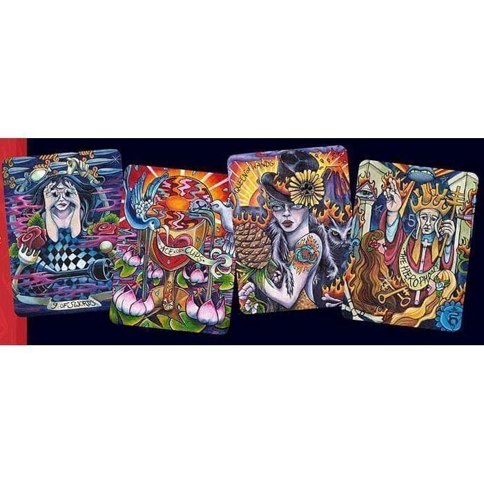 ★正規品タロットカード★クール＆パワフル✨タトゥーアウトサイダーアートのデッキ