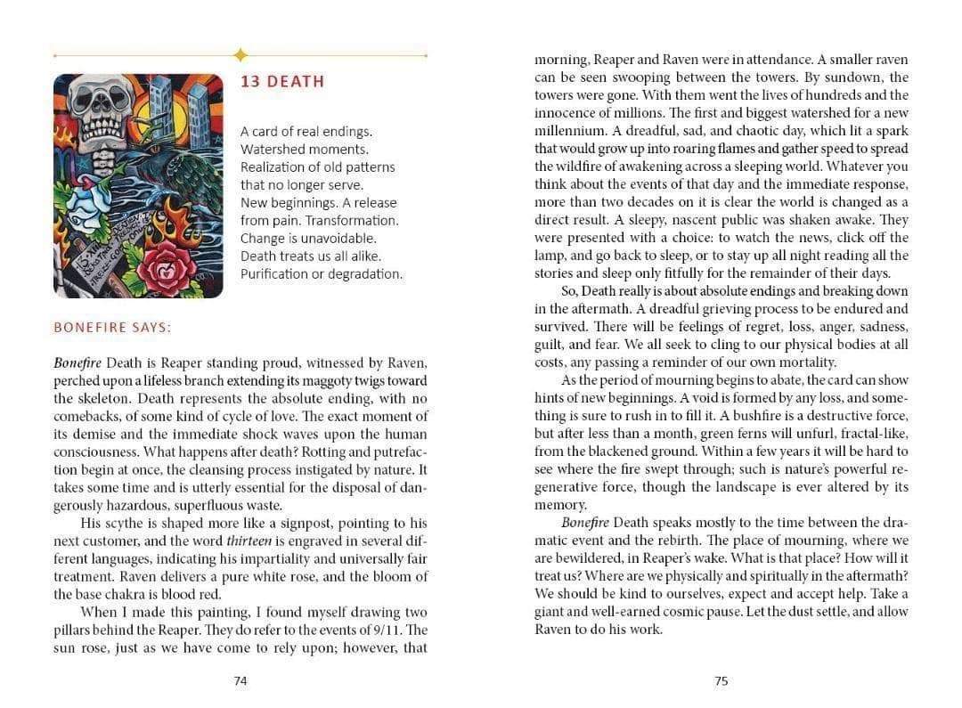 ★正規品タロットカード★クール＆パワフル✨タトゥーアウトサイダーアートのデッキ