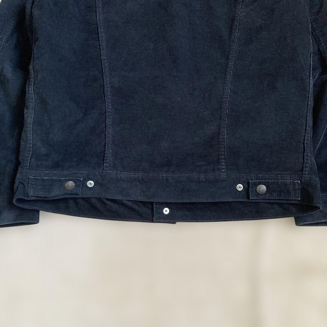 リーバイス コーデュロイ ボアジャケット ブラック ビッグE BIGE 黒