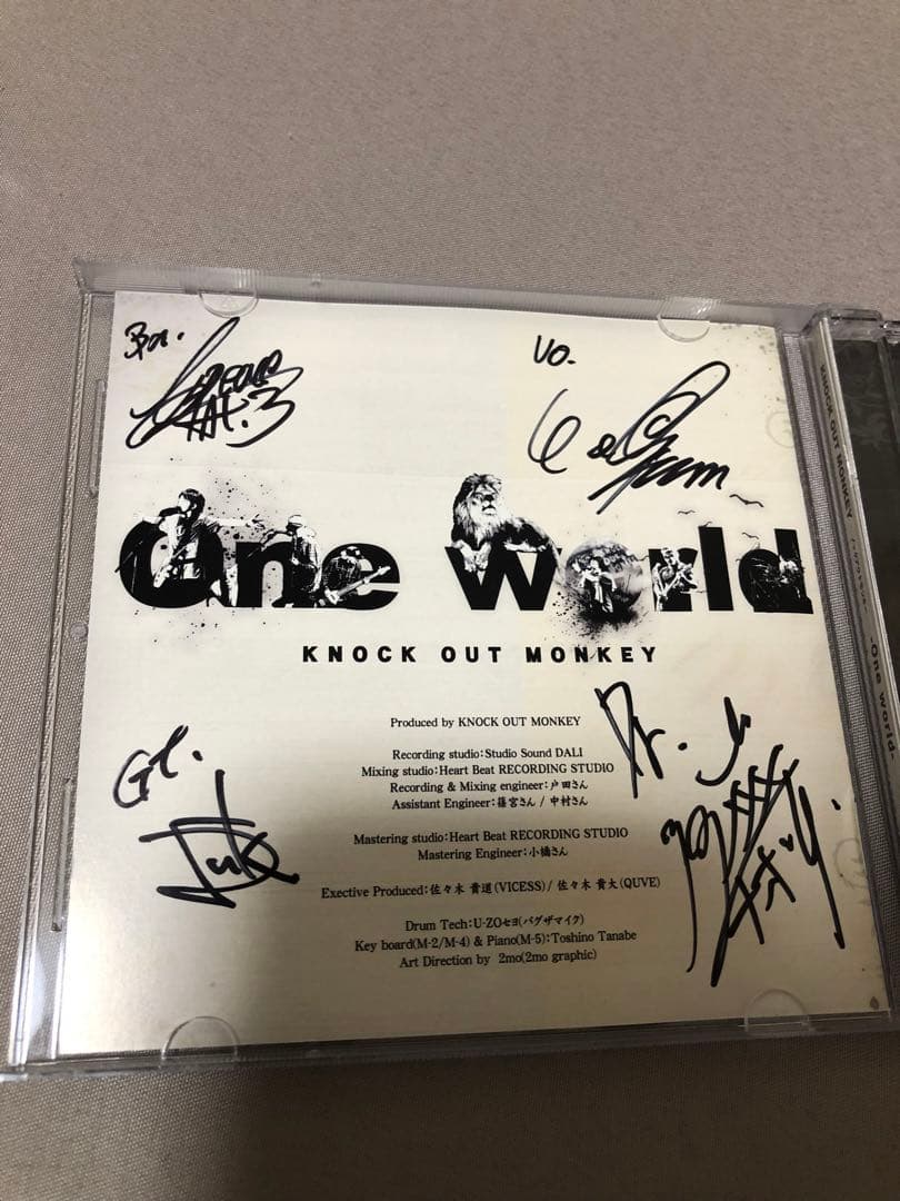KNOCK OUT MONKEY レア廃盤CD サイン入り