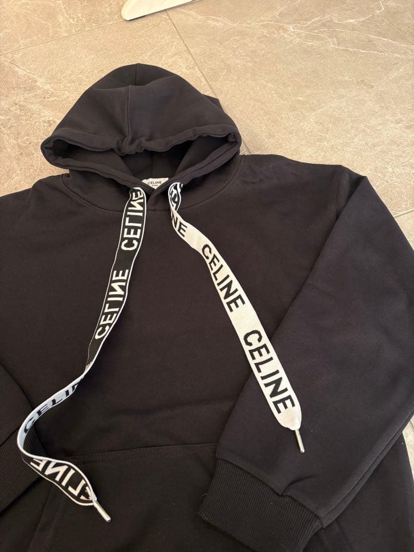 m*t様 新品　パーカー ドローコード ロゴ フーディー CELINE